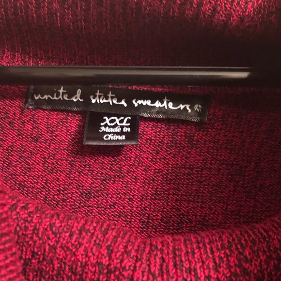 United States Sweater Black & Red Sz 2X - Picture 3 of 3